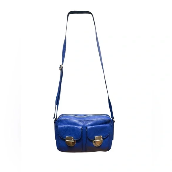 Fossil Royal Blue Leather Crossbody Bag - Picture 3 of 8